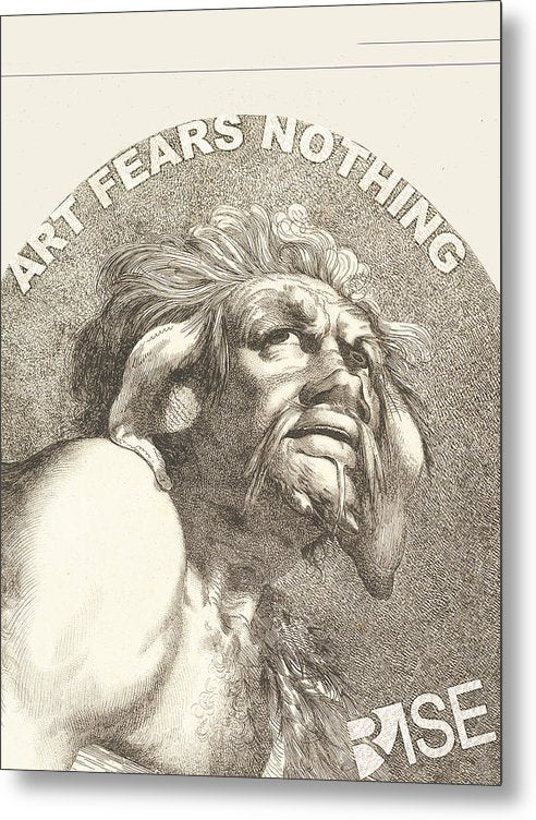 Rise Fear Nothing - Metal Print