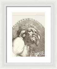 Rise Fear Nothing - Framed Print