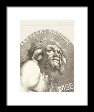 Rise Fear Nothing - Framed Print