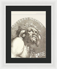 Rise Fear Nothing - Framed Print