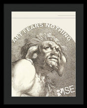 Rise Fear Nothing - Framed Print