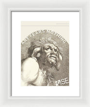 Rise Fear Nothing - Framed Print