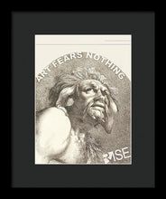 Rise Fear Nothing - Framed Print