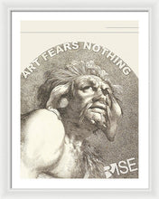 Rise Fear Nothing - Framed Print