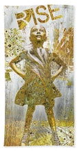 Rise Fearless Girl - Beach Towel