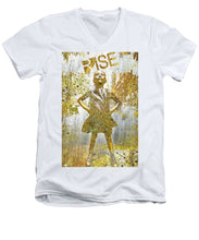 Rise Fearless Girl - Men's V-Neck T-Shirt