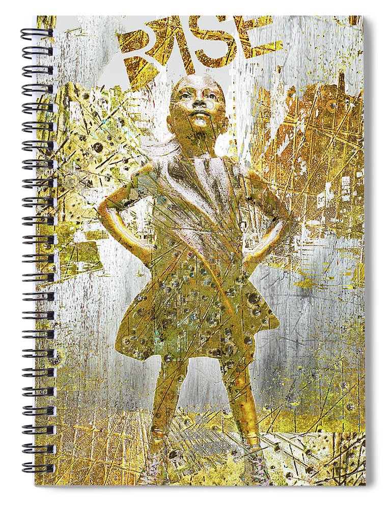 Rise Fearless Girl - Spiral Notebook