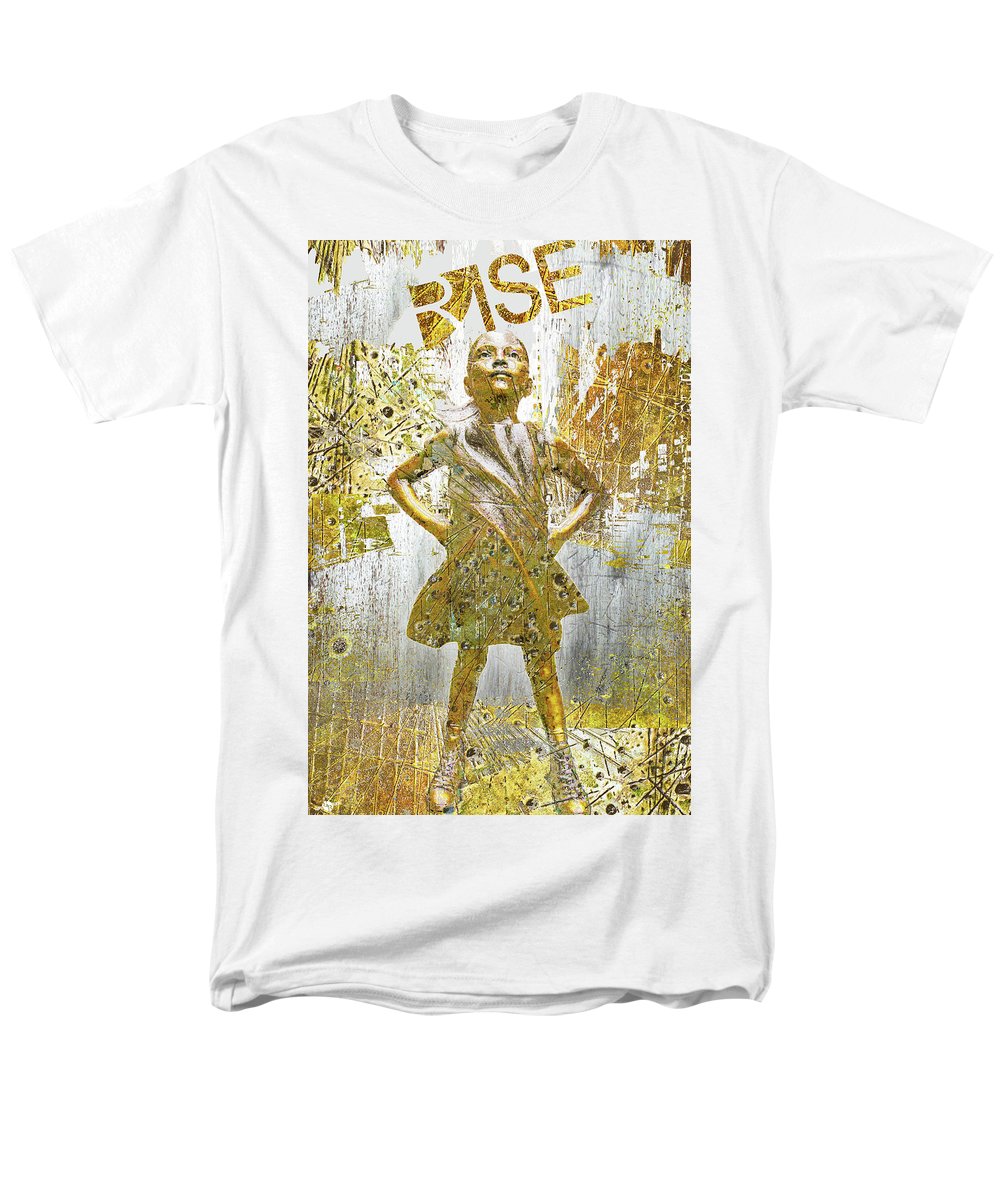 Rise Fearless Girl - Men's T-Shirt  (Regular Fit)