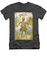 Rise Fearless Girl - Men's V-Neck T-Shirt