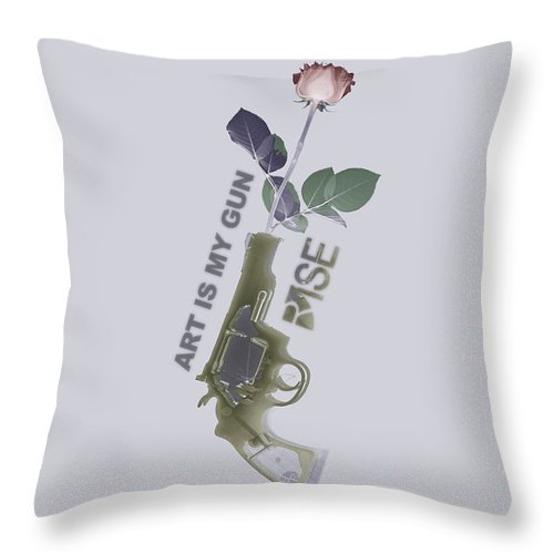 Rise Gun Control - Throw Pillow