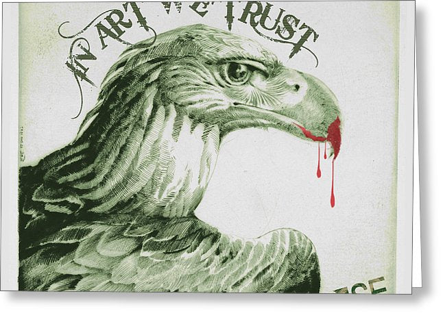 Rise In Art We Trust                                   - Greeting Card