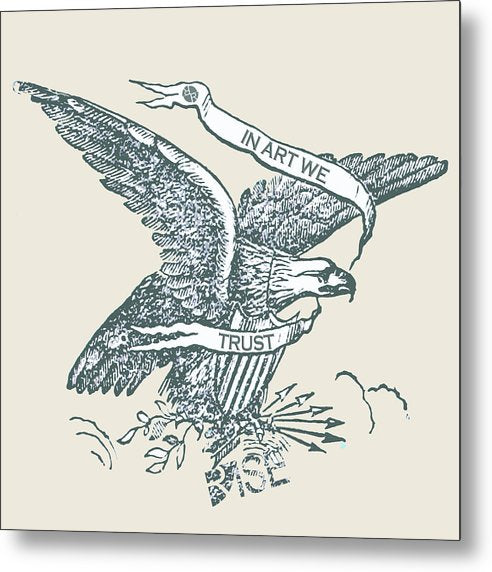 Rise In Art We Trust 2 - Metal Print