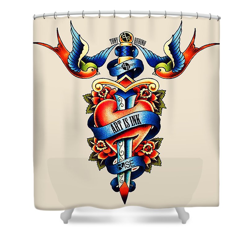 Rise Ink - Shower Curtain