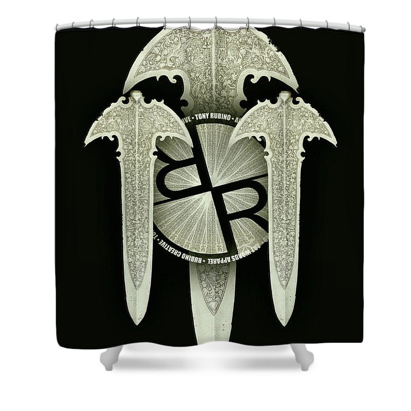 Rise Rubino Blades - Shower Curtain