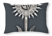 Rise Rubino Deadly Zen Flower - Throw Pillow