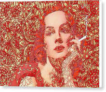 Rise Rubino Red - Canvas Print Canvas Print Pixels 8.000" x 6.000" White Glossy