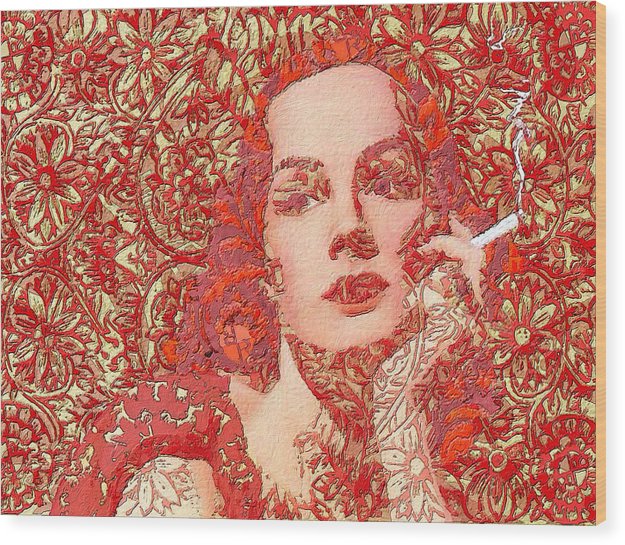 Rise Rubino Red - Wood Print Wood Print Pixels 8.000