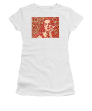 Rise Rubino Red - Women's T-Shirt (Athletic Fit) Women's T-Shirt (Athletic Fit) Pixels White Small 