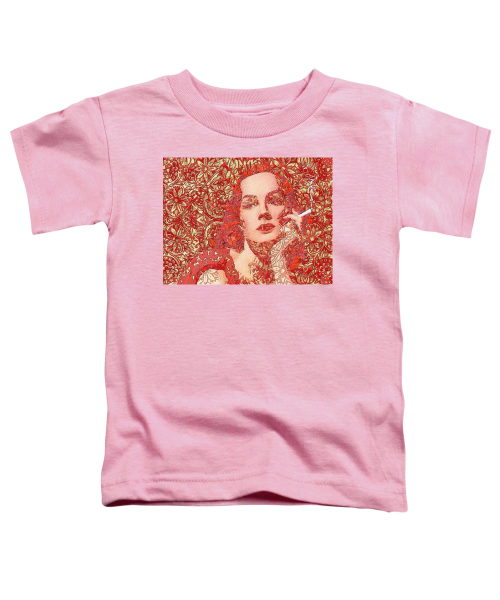 Rise Rubino Red - Toddler T-Shirt Toddler T-Shirt Pixels Pink Small 