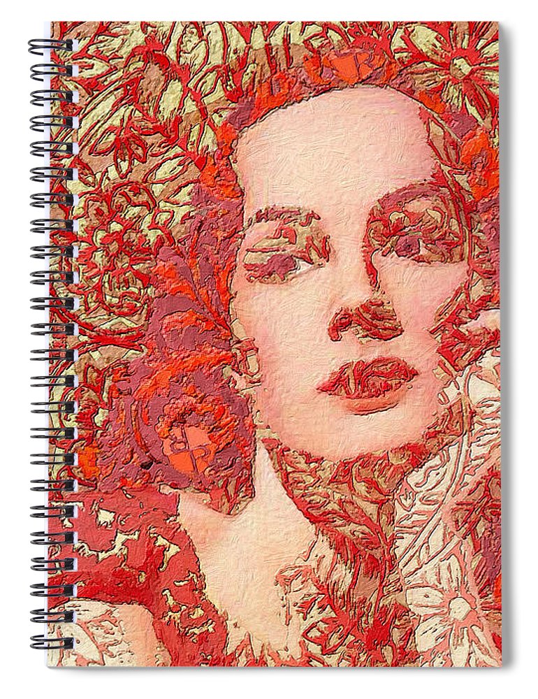 Rise Rubino Red - Spiral Notebook Spiral Notebook Pixels 6