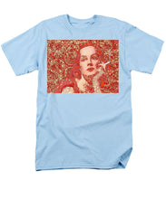 Rise Rubino Red - Men's T-Shirt  (Regular Fit) Men's T-Shirt (Regular Fit) Pixels Light Blue Small 