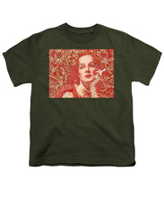 Rise Rubino Red - Youth T-Shirt Youth T-Shirt Pixels Military Green Small 