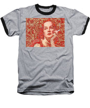 Rise Rubino Red - Baseball T-Shirt Baseball T-Shirt Pixels Heather / Black Small 