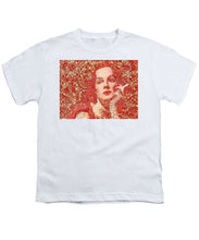 Rise Rubino Red - Youth T-Shirt Youth T-Shirt Pixels White Small 