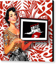 Rise Spokesperson - Canvas Print Canvas Print Pixels 8.000" x 8.000" Black Glossy