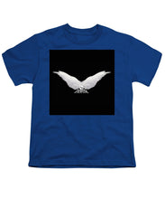 Rise White Wings - Youth T-Shirt Youth T-Shirt Pixels Royal Small 