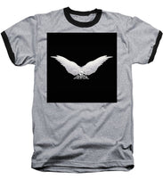 Rise White Wings - Baseball T-Shirt Baseball T-Shirt Pixels Heather / Black Small 