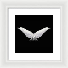 Rise White Wings - Framed Print Framed Print Pixels 10.000" x 10.000" White White