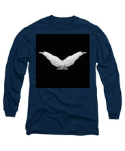 Rise White Wings - Long Sleeve T-Shirt Long Sleeve T-Shirt Pixels Navy Small 