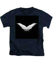 Rise White Wings - Kids T-Shirt Kids T-Shirt Pixels Navy Small 