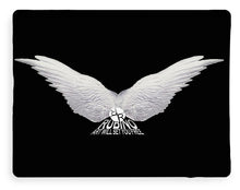Rise White Wings - Blanket Blanket Pixels 60" x 80" Sherpa Fleece 