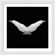 Rise White Wings - Framed Print Framed Print Pixels 24.000" x 24.000" White White