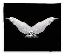 Rise White Wings - Blanket Blanket Pixels 50" x 60" Plush Fleece 