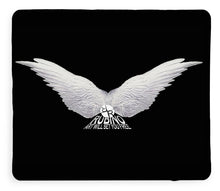 Rise White Wings - Blanket Blanket Pixels 50" x 60" Sherpa Fleece 