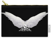 Rise White Wings - Carry-All Pouch Carry-All Pouch Pixels Small (6" x 4")  