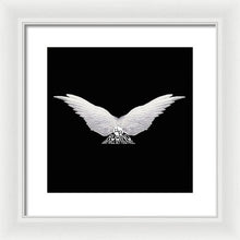 Rise White Wings - Framed Print Framed Print Pixels 12.000" x 12.000" White White