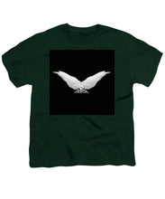 Rise White Wings - Youth T-Shirt Youth T-Shirt Pixels Hunter Green Small 