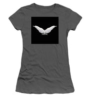 Rise White Wings - Women's T-Shirt (Athletic Fit) Women's T-Shirt (Athletic Fit) Pixels Charcoal Small 
