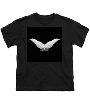 Rise White Wings - Youth T-Shirt Youth T-Shirt Pixels Black Small 
