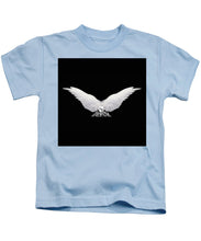 Rise White Wings - Kids T-Shirt Kids T-Shirt Pixels Light Blue Small 