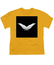 Rise White Wings - Youth T-Shirt Youth T-Shirt Pixels Gold Small 