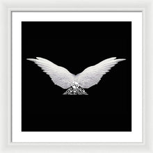 Rise White Wings - Framed Print Framed Print Pixels 20.000" x 20.000" White White