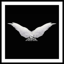 Rise White Wings - Framed Print Framed Print Pixels 30.000" x 30.000" Black White