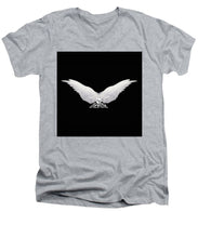Rise White Wings - Men's V-Neck T-Shirt Men's V-Neck T-Shirt Pixels Heather Small 