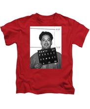 Robert Downey Jr Mug Shot 1999 Black And White - Kids T-Shirt