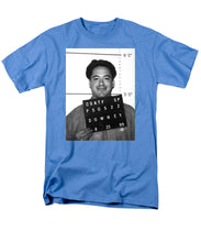 Robert Downey Jr Mug Shot 1999 Black And White - Men's T-Shirt  (Regular Fit)